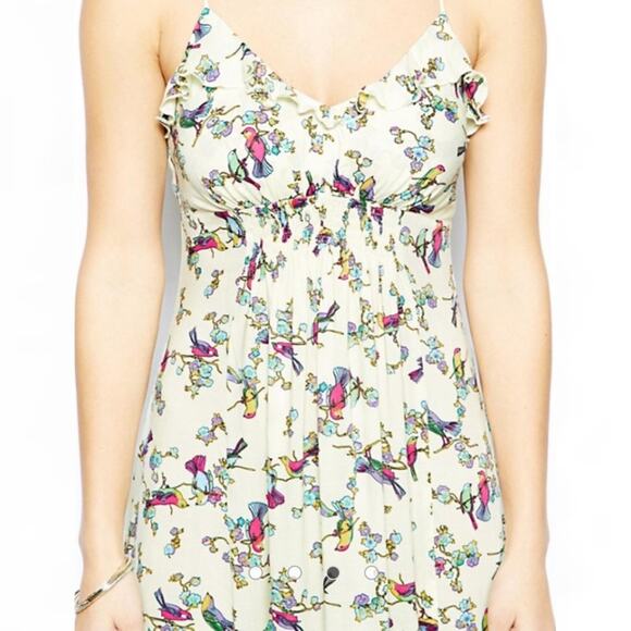 Traffic People | Songbird Ruffled Maxi Dress Sz XS - Picture 3 of 7